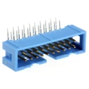 TE Connectivity AMP-LATCH Series Right Angle Through Hole Shrouded PCB Header 20 Contacts 2.54 mm Pitch 2 Row 2-1761605-7