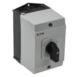 Eaton 3-Pole Surface Mount Isolator Switch, IP65, 100A, 5.5 kW, Black Handle, Series T0-3, Model 