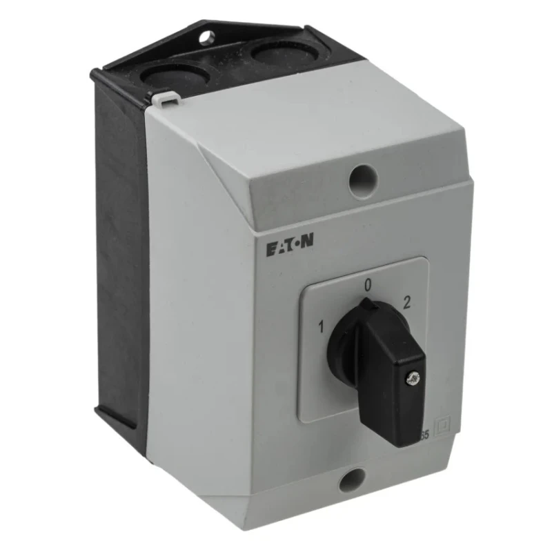 Eaton 3-Pole Surface Mount Isolator Switch, IP65, 100A, 5.5 kW, Black Handle, Series T0-3, Model 