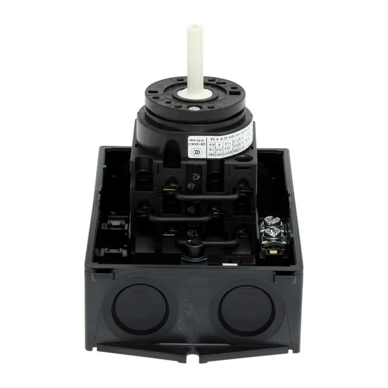 Eaton 3-Pole Surface Mount Isolator Switch, IP65, 100A, 5.5 kW, Black Handle, Series T0-3, Model 