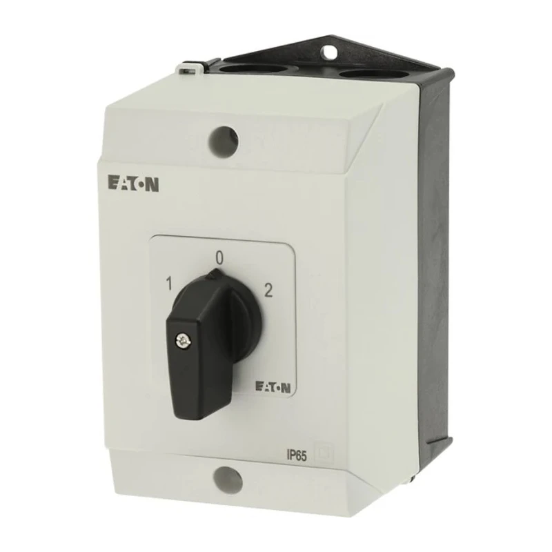 Eaton 3-Pole Surface Mount Isolator Switch, IP65, 100A, 5.5 kW, Black Handle, Series T0-3, Model 