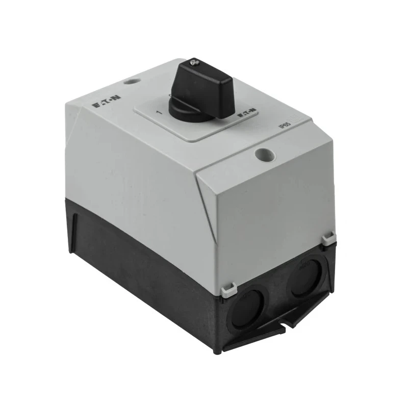 Eaton 3-Pole Surface Mount Isolator Switch, IP65, 100A, 5.5 kW, Black Handle, Series T0-3, Model 