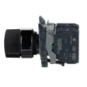 Schneider Electric Robust Knob Selector Switch SPDT 2 Positions 22 mm Cutout Diameter Harmony XB4 XB4BD25