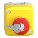 Schneider Electric Harmony Series Key Release Emergency Stop Push Button, Surface Mount, 22 mm Cutout, 2 NC, IP69 XALK188F