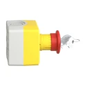 Schneider Electric Harmony Series Key Release Emergency Stop Push Button, Surface Mount, 22 mm Cutout, 2 NC, IP69 XALK188F