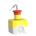 Schneider Electric Harmony Series Key Release Emergency Stop Push Button, Surface Mount, 22 mm Cutout, 2 NC, IP69 XALK188F