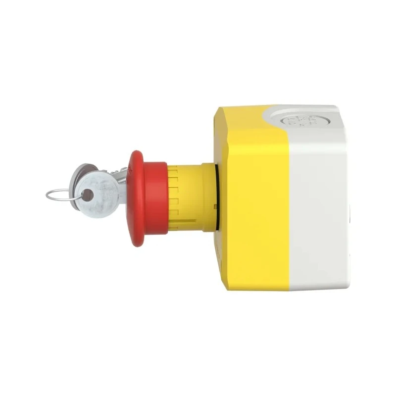 Schneider Electric Harmony Series Key Release Emergency Stop Push Button, Surface Mount, 22 mm Cutout, 2 NC, IP69 XALK188F