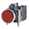 Schneider Electric Harmony XB4 Series Push Button Switch, Spring Return, Panel Mount, 22 mm Cutout, 1 NC Contact XB4BA42