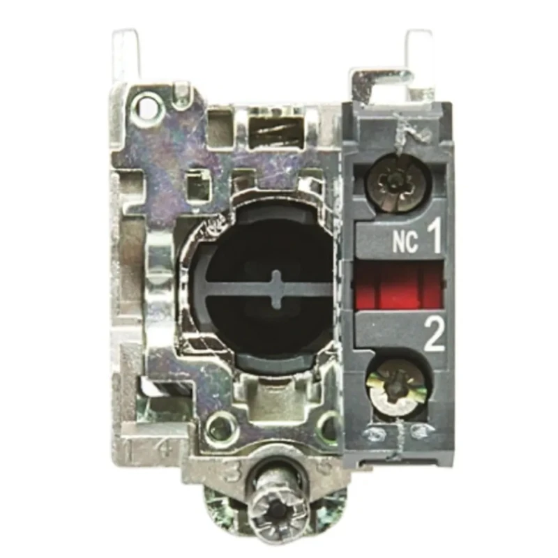 Schneider Electric Harmony XB4 Series Push Button Switch, Spring Return, Panel Mount, 22 mm Cutout, 1 NC Contact XB4BA42