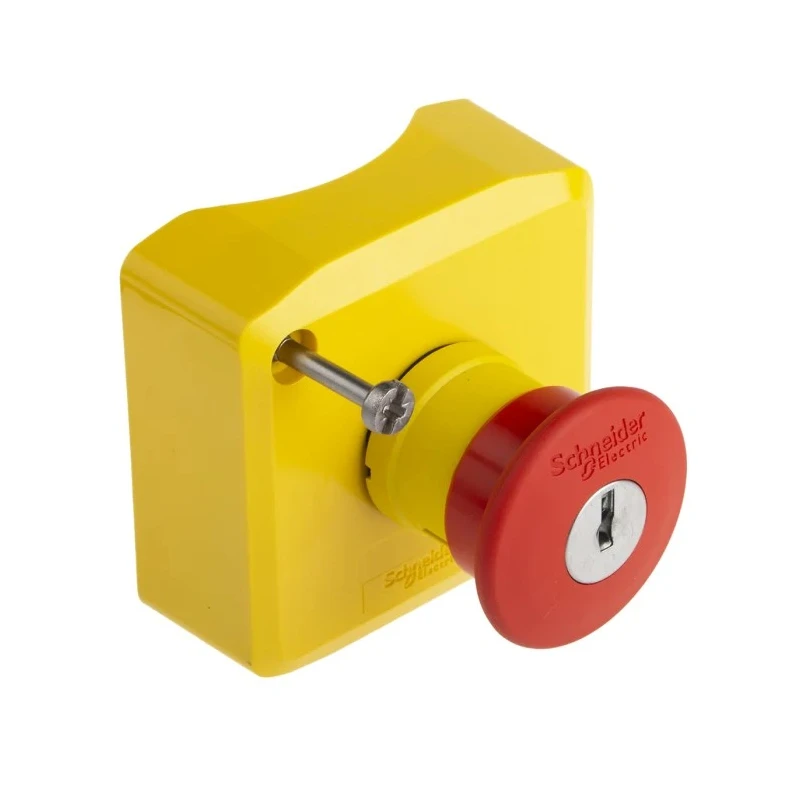 Schneider Electric Harmony Series Key Release Emergency Stop Push Button, Surface Mount, 22 mm Cutout, 2 NC, IP69 XALK188F