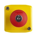 Schneider Electric Harmony Series Key Release Emergency Stop Push Button, Surface Mount, 22 mm Cutout, 2 NC, IP69 XALK188F
