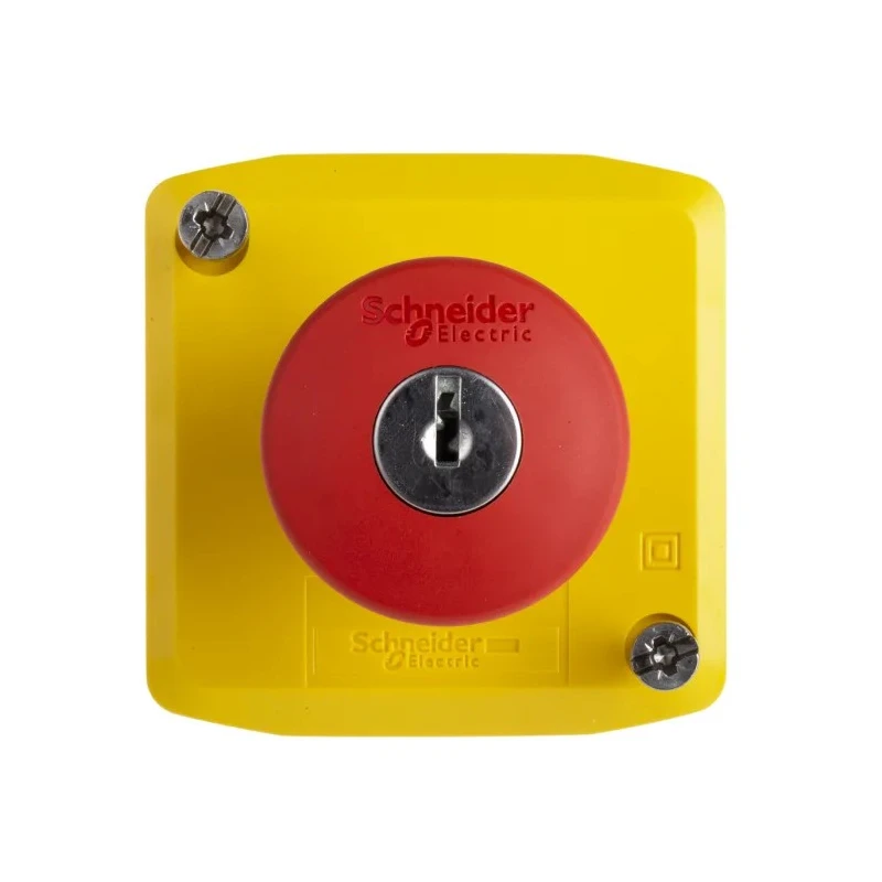 Schneider Electric Harmony Series Key Release Emergency Stop Push Button, Surface Mount, 22 mm Cutout, 2 NC, IP69 XALK188F