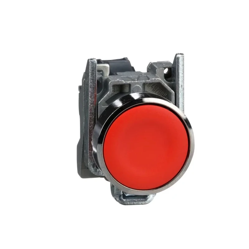 Schneider Electric Harmony XB4 Series Push Button Switch, Spring Return, Panel Mount, 22 mm Cutout, 1 NC Contact XB4BA42