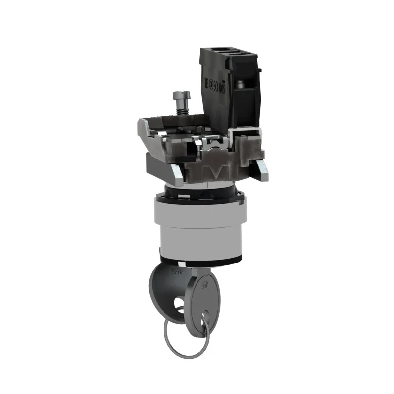 Schneider Electric IP69, IP69K, IP66, IP67 Key Switch 1 NO 3A 2-Way 455-Key XB4BG21