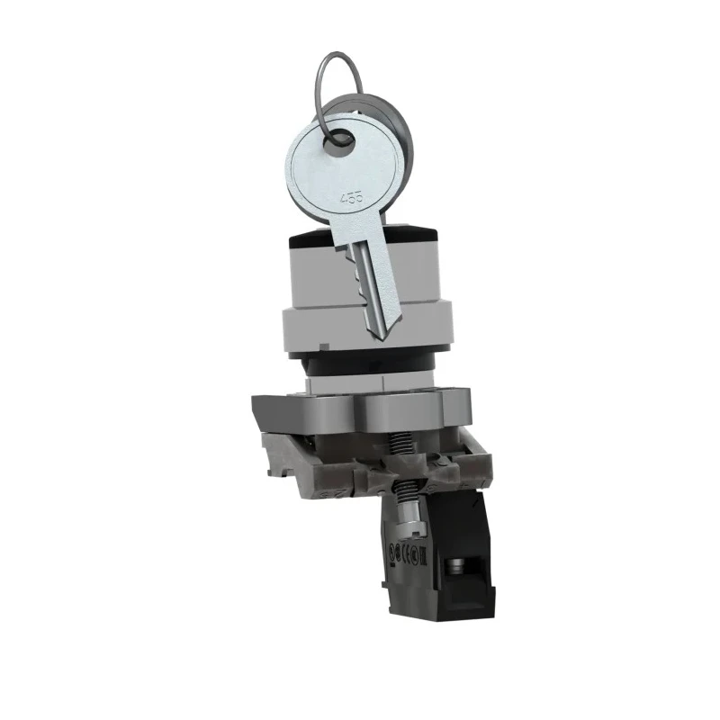 Schneider Electric IP69, IP69K, IP66, IP67 Key Switch 1 NO 3A 2-Way 455-Key XB4BG21