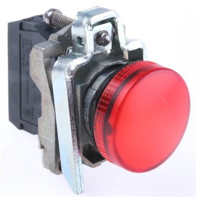 Schneider Electric Panel Mount Red LED Pilot Light Harmony XB4 22 mm Cutout 250V XB4BV64