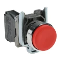 Telemecanique Harmony XB4 Series Push Button Switch, Spring Return, Panel Mount, 22 mm Cutout, SPST, Red LED, IP66 XB4BL42