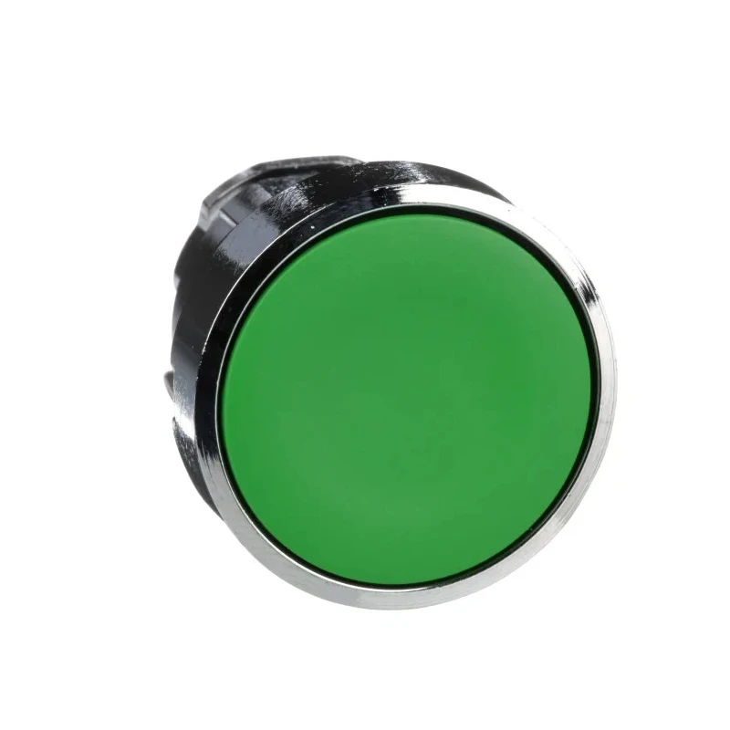 Schneider Electric Harmony XB4 Series Green Spring Return Metal Push Button Head 22mm Cutout IP66 IP67 IP69 IP69K ZB4BA3