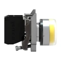 Schneider Electric Harmony XB4 Series Push Button Switch Spring Return Panel Mount 22 mm Cutout SPST Yellow LED IP66 XB4BP51