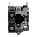 Schneider Electric Harmony XB4 Series Push Button Switch Spring Return Panel Mount 22 mm Cutout SPST Yellow LED IP66 XB4BP51