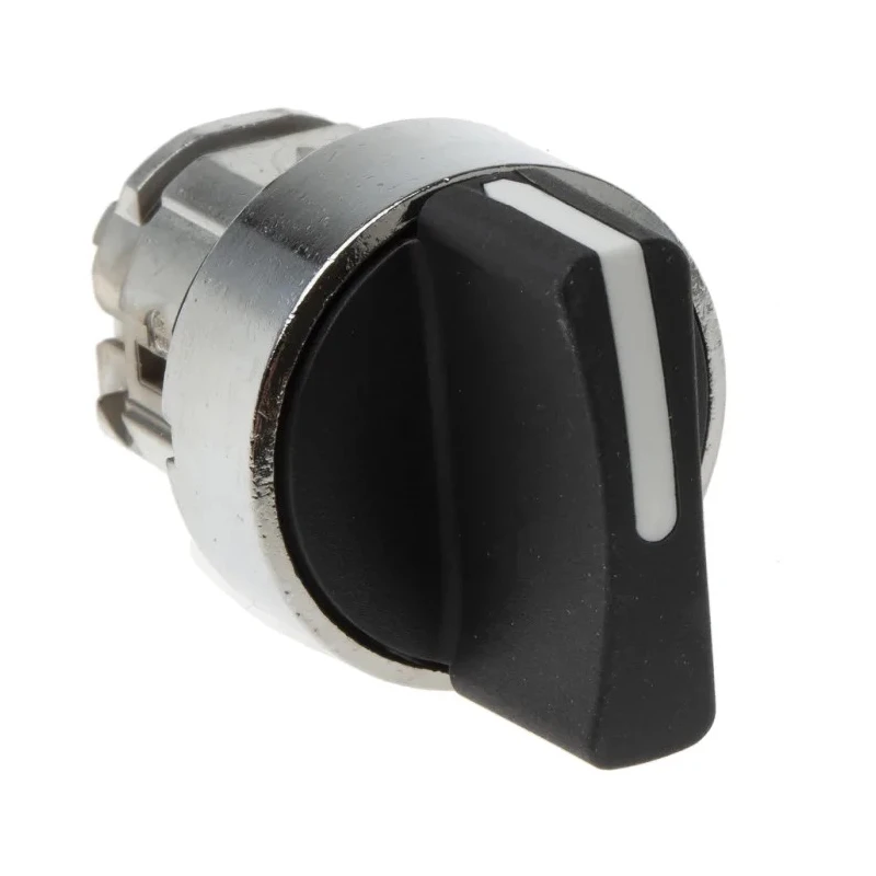 Schneider Electric Harmony Series 3 Position Selector Switch Head, 22 mm Cutout, Black Handle, IP66 IP67 IP69 ZB4BD3