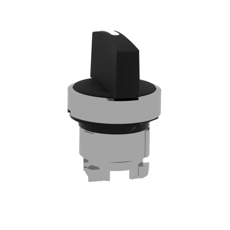 Schneider Electric Harmony Series 3 Position Selector Switch Head, 22 mm Cutout, Black Handle, IP66 IP67 IP69 ZB4BD3