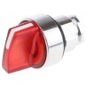 Schneider Electric Harmony Series 2 Position Illuminated Selector Switch Head, 22 mm Cutout, Red Handle, IP67 ZB4BK1243