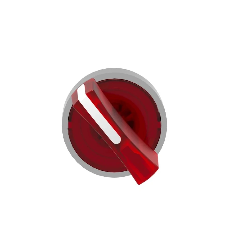 Schneider Electric Harmony Series 2 Position Illuminated Selector Switch Head, 22 mm Cutout, Red Handle, IP67 ZB4BK1243