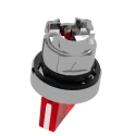 Schneider Electric Harmony Series 2 Position Illuminated Selector Switch Head, 22 mm Cutout, Red Handle, IP67 ZB4BK1243