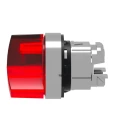 Schneider Electric Harmony Series 2 Position Illuminated Selector Switch Head, 22 mm Cutout, Red Handle, IP67 ZB4BK1243
