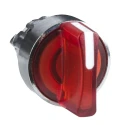 Schneider Electric Harmony Series 2 Position Illuminated Selector Switch Head, 22 mm Cutout, Red Handle, IP67 ZB4BK1243