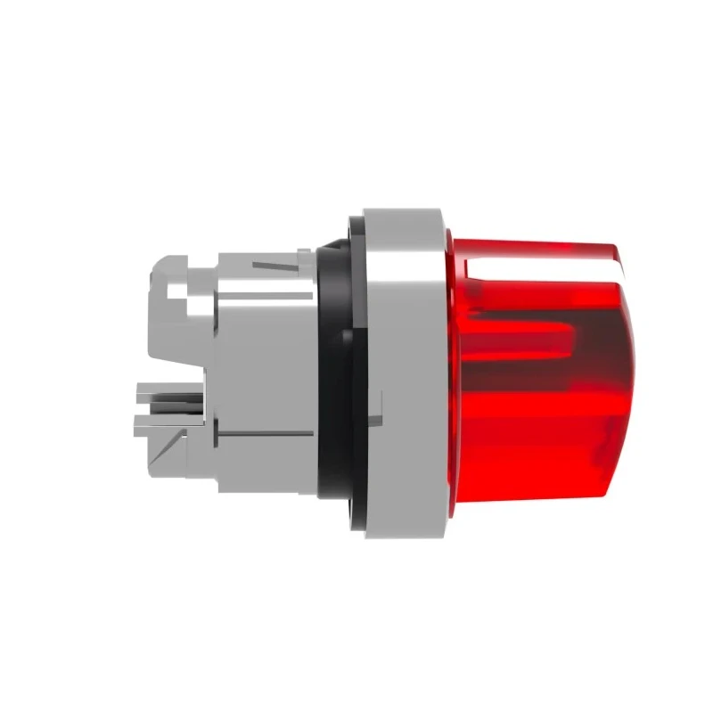 Schneider Electric Harmony Series 2 Position Illuminated Selector Switch Head, 22 mm Cutout, Red Handle, IP67 ZB4BK1243