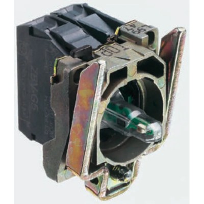 Schneider Electric Harmony Series Contact & Light Block, White Light, SPST ZB4BW0G11