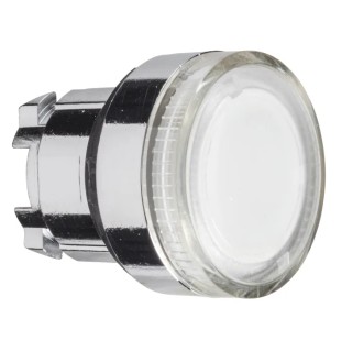 Schneider Electric Push Button Head White Round Spring Return Metal IP67 IP69K IP66 Harmony XB4 ZB4BW37