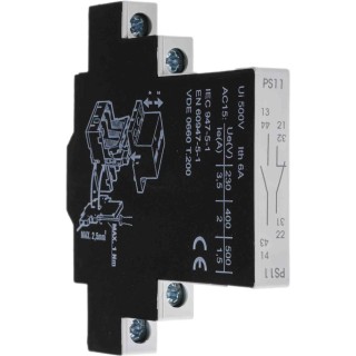RS PRO Auxiliary Contact, 2 Contact, 1 NO/1 NC, DIN Rail Mount, 240V AC 331-3696