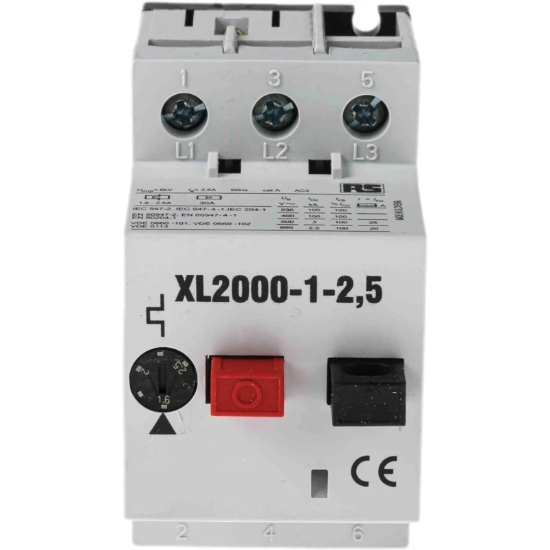 Eaton RS PRO Motor Protection Circuit Breaker 1.6A to 2.4A Current Rating, 690 V, 80 mm Length, 45 mm Width, 73.5 331-3624