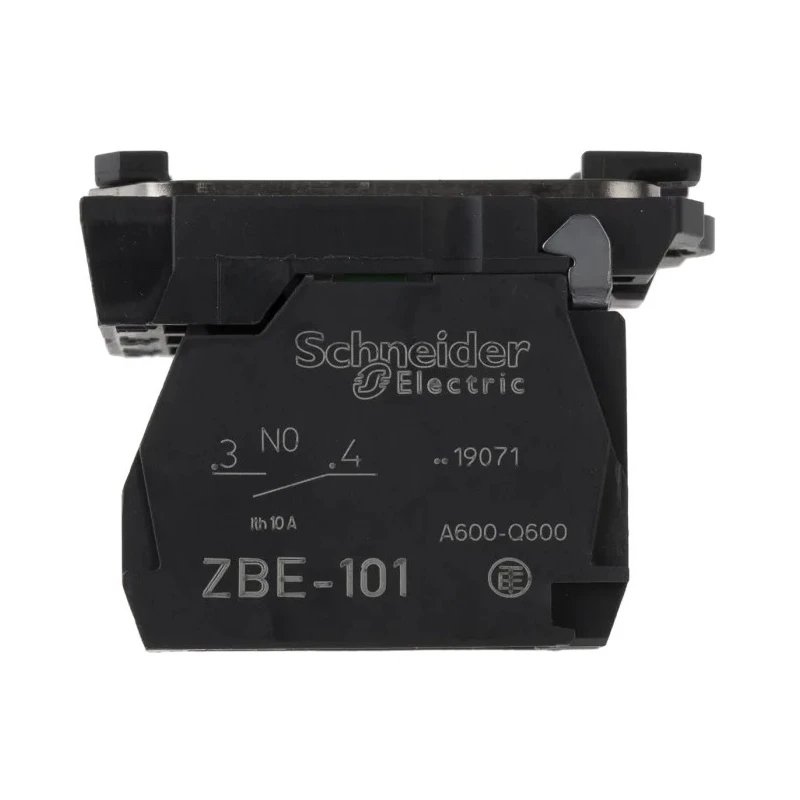 Schneider Electric Harmony Series Contact Block 600V 10A SPST Screw Terminal ZB5AZ101