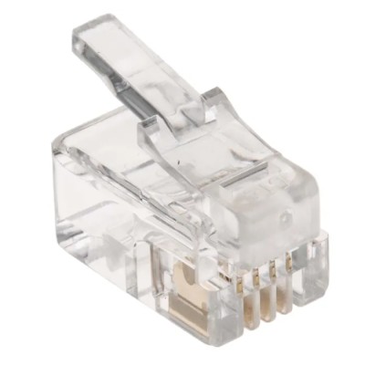 RS PRO RJ22 Connector Male Cable Straight 1 Port 4 Way RJ22