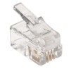 RS PRO RJ22 Connector Male Cable Straight 1 Port 4 Way RJ22