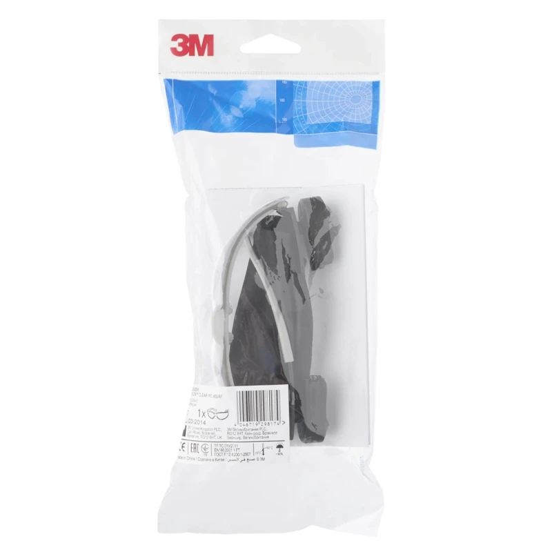 3M PELTOR Light Vision Semi-Framed Safety Glasses Clear Polycarbonate Lens Scratch Resistant Fog Resistant 11356-00000P