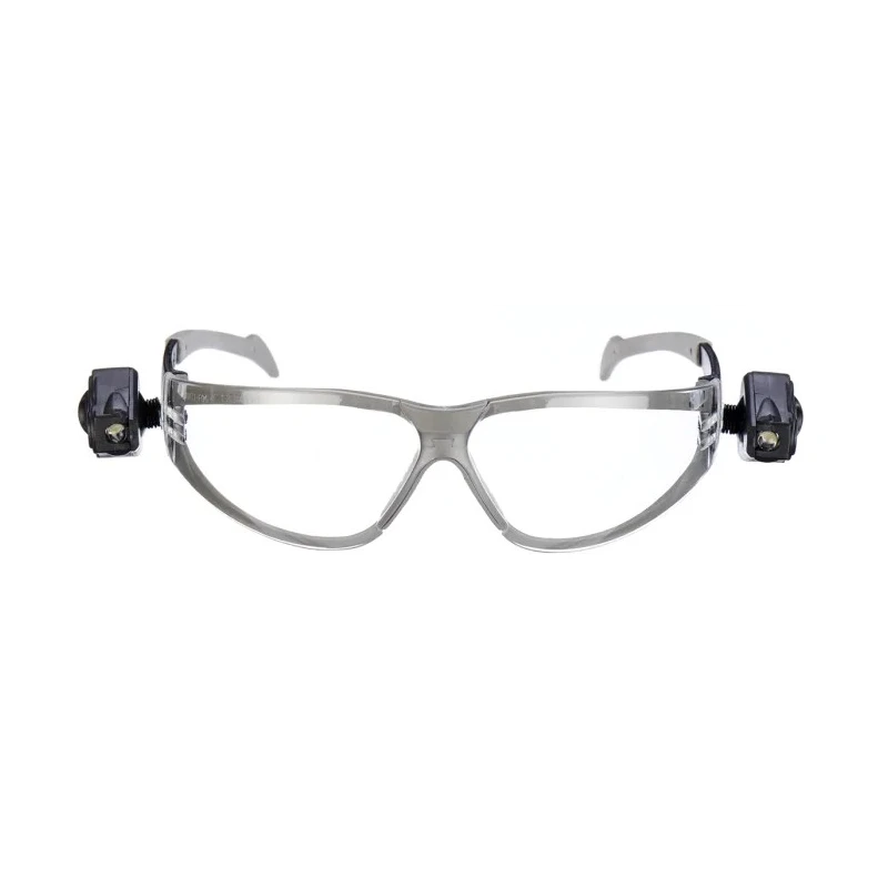 3M PELTOR Light Vision Semi-Framed Safety Glasses Clear Polycarbonate Lens Scratch Resistant Fog Resistant 11356-00000P