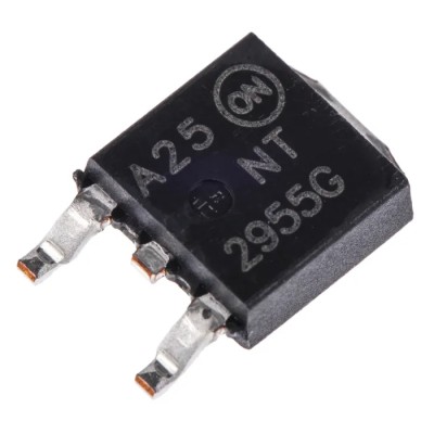 onsemi P-Channel MOSFET, 12 A, 60 V, 55W Power Dissipation, 3-Pin TO-252 Package NTD2955T4G