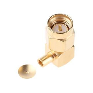 Radiall SMA Series Coaxial Connector Cable Male SMA, 50 Ω, Right Angle Body Solder R125153000W