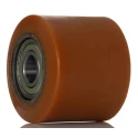 LAG Orange Polyurethane Trolley Wheel, 700 kg Load Capacity, 82mm Diameter, Steel Hub, Ball Bearing 1537 CC