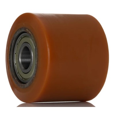 LAG Orange Polyurethane Trolley Wheel, 700 kg Load Capacity, 82mm Diameter, Steel Hub, Ball Bearing 1537 CC