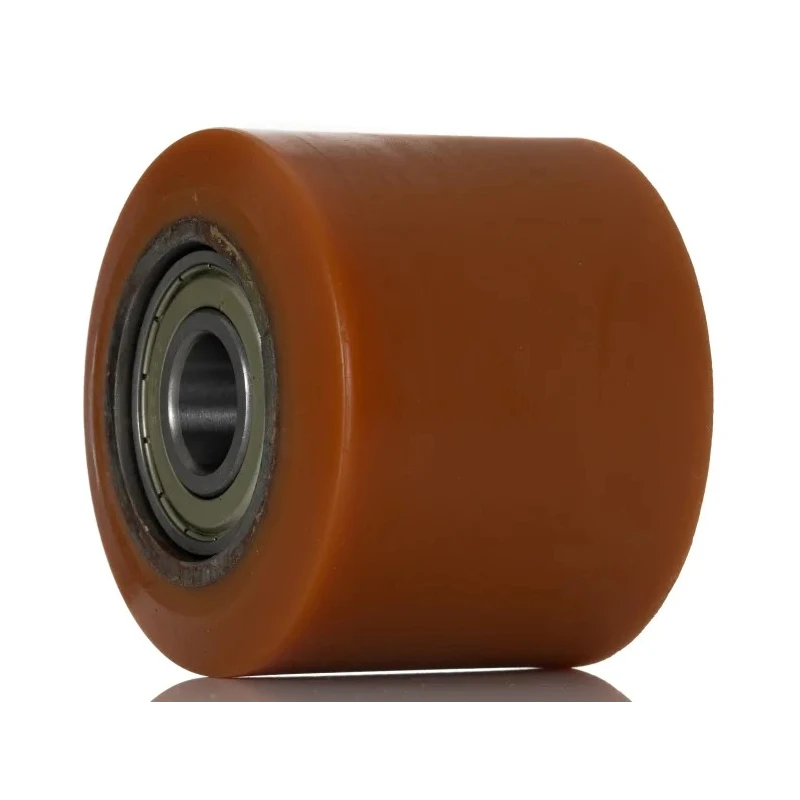 LAG Orange Polyurethane Trolley Wheel, 700 kg Load Capacity, 82mm Diameter, Steel Hub, Ball Bearing 1537 CC