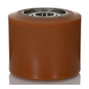 LAG Orange Polyurethane Trolley Wheel, 700 kg Load Capacity, 82mm Diameter, Steel Hub, Ball Bearing 1537 CC