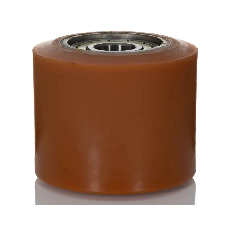 LAG Orange Polyurethane Trolley Wheel, 700 kg Load Capacity, 82mm Diameter, Steel Hub, Ball Bearing 1537 CC
