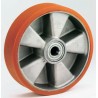 LAG Orange Grey Polyurethane Trolley Wheel 800kg Load Capacity Die Cast Aluminium Hub Ball Bearing 8032 CC