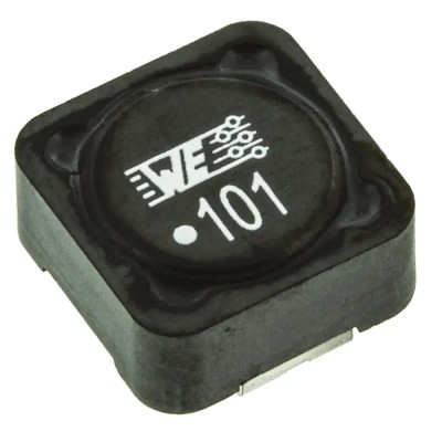Wurth Elektronik WE-PD 1260 Shielded Wirewound Surface Mount Inductor with Ferrite Core 100 μH ±20 % 1.53 A IDC 74477120
